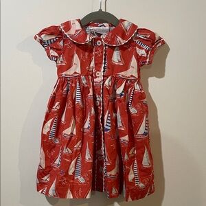 Rachel Riley Nautical Sailboat Dress Set - 12 Months